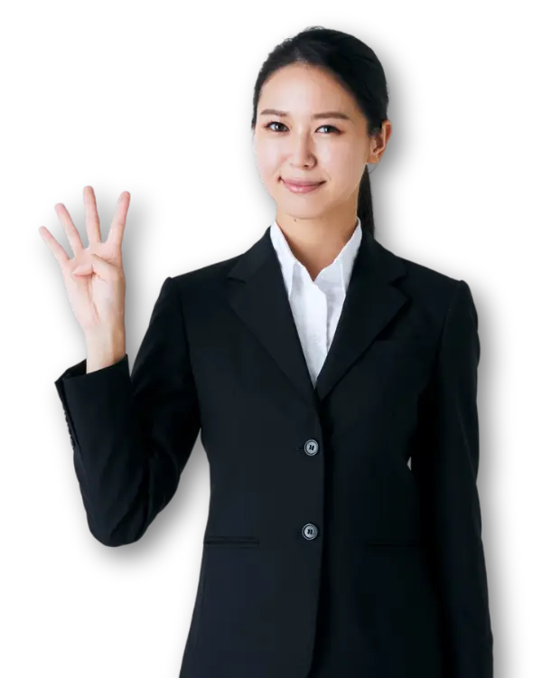 Advantages of company incorporation Women showing 4 reasons for a business manager visa in Japan