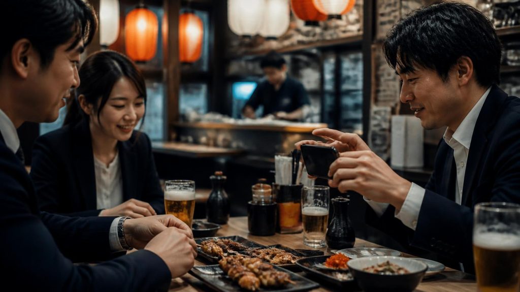 Business meal in Japan where the receipt needs attendee records