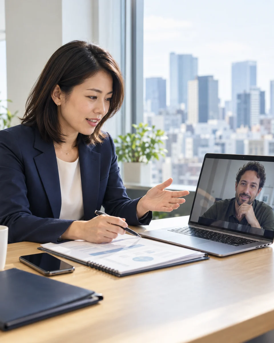 A Japan-based adviser coordinating a travel-technology company setup remotely