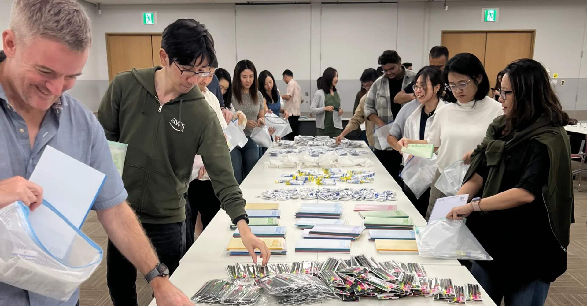 Participants taking part in a KiFor social-impact workshop in Japan