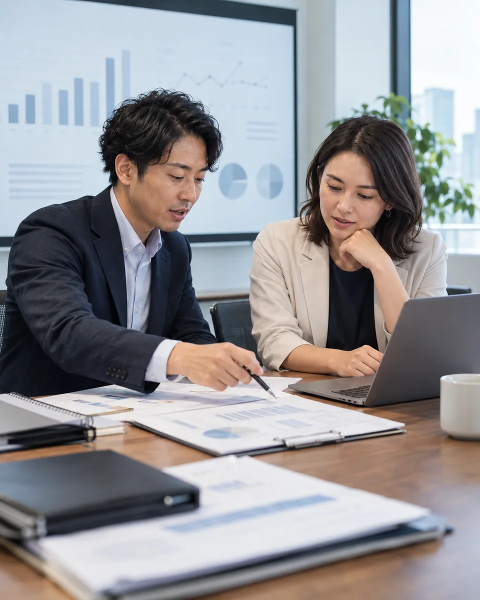 Professionals preparing a regional subsidy business plan