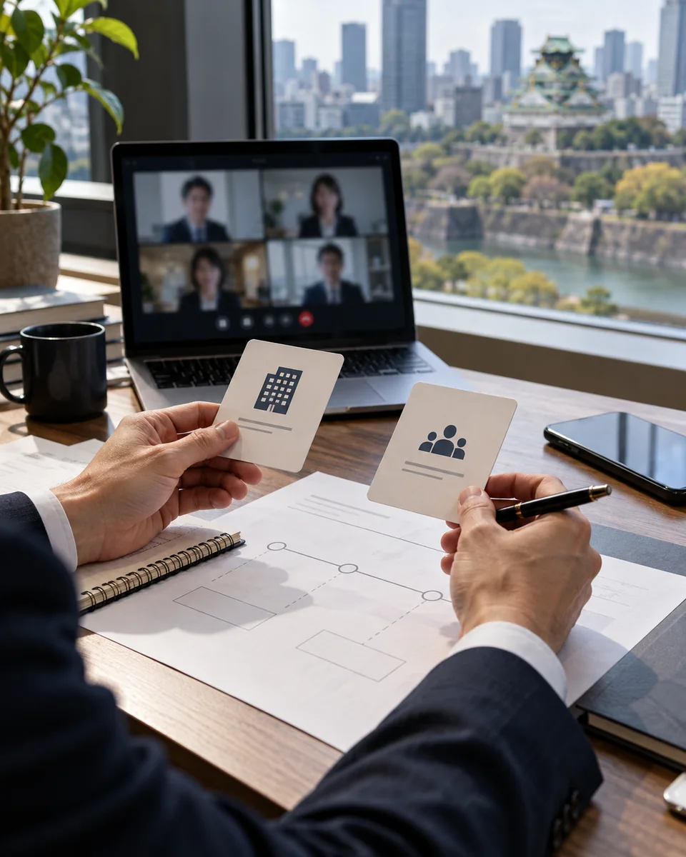 Remote company setup options being compared